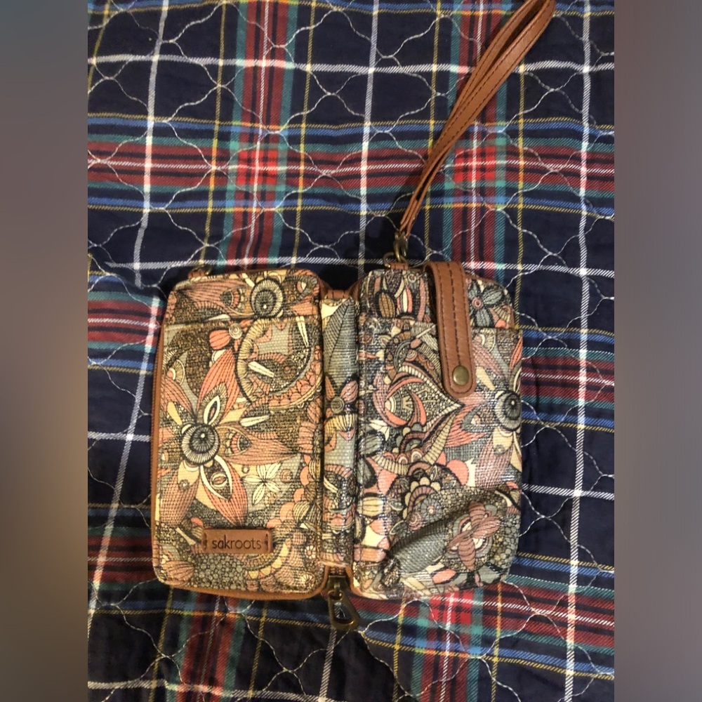 Sakroots Multicolor Floral Wristlet